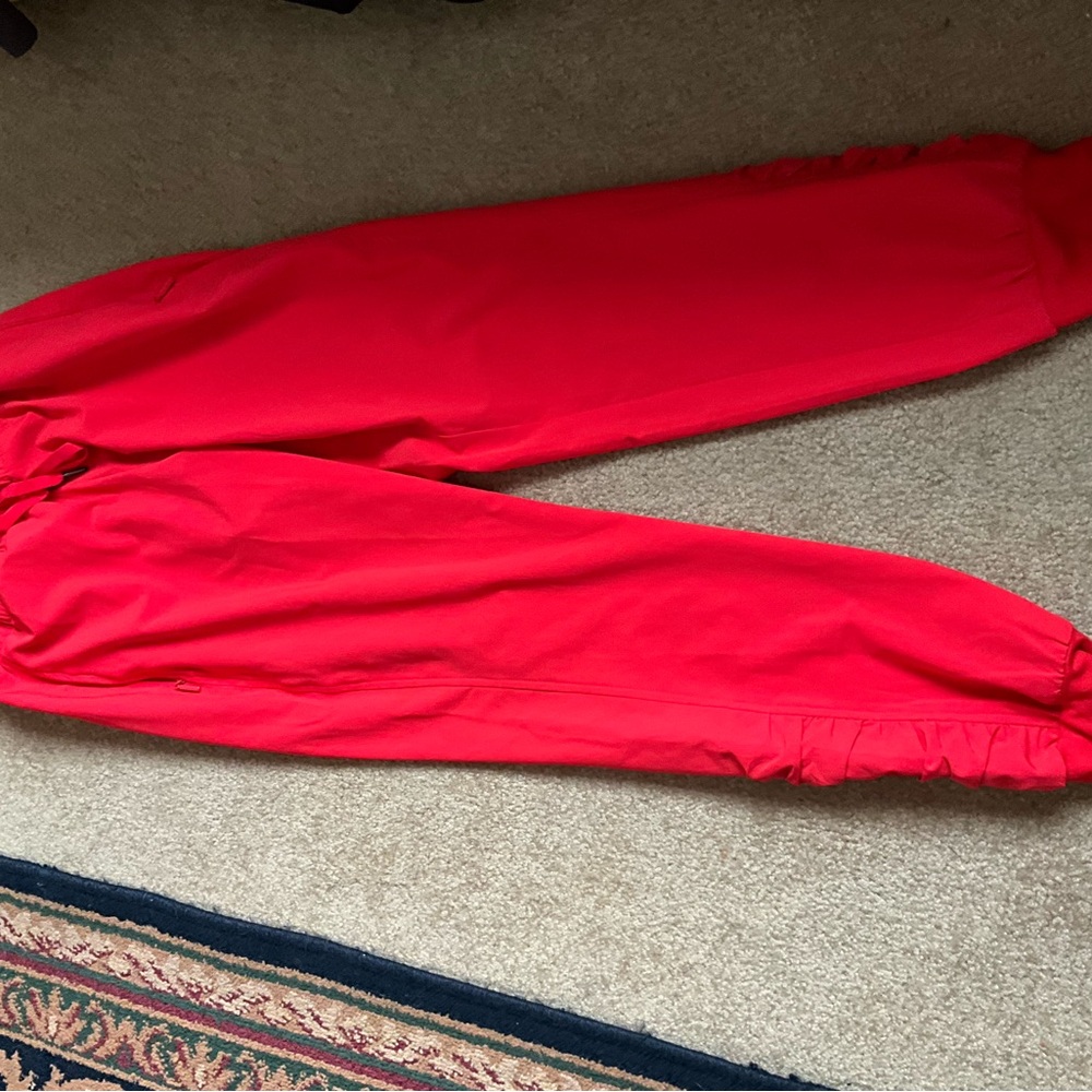 Bright Red Jogger Pants